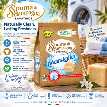 Spuma di Sciampagna Marsiglia Laundry Detergent Powder – 2.18 lb