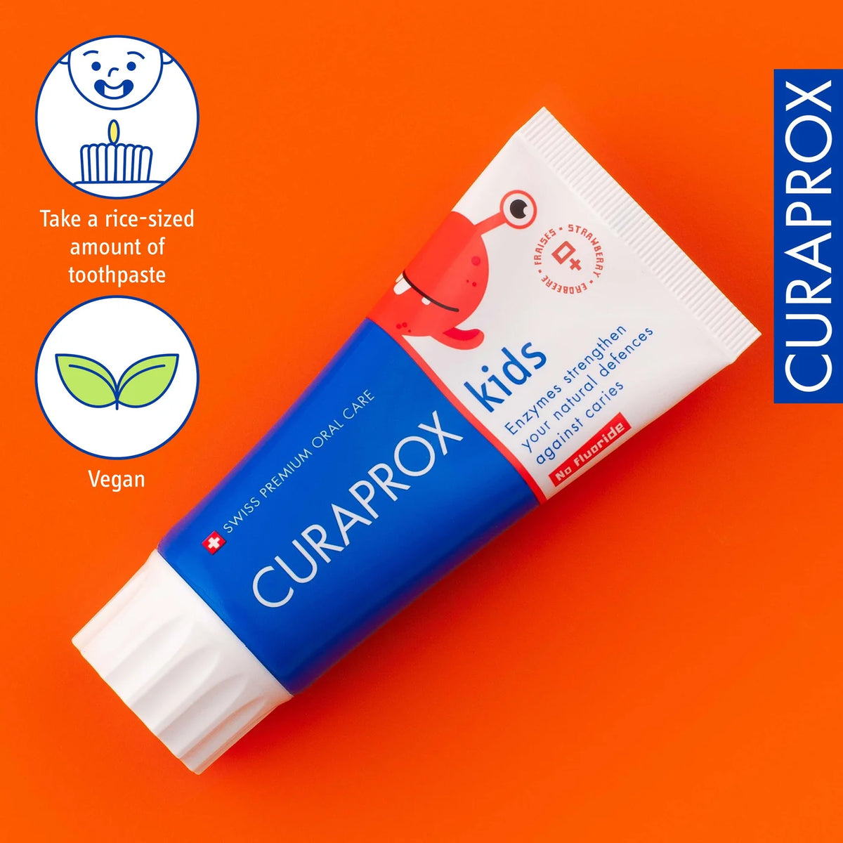 CURAPROX Kids Strawberry Toothpaste 2.54 fl oz