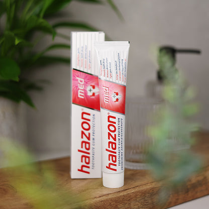 Halazon MED Toothpaste – Advanced Gum Protection &amp; Enamel Care, 2.54 fl oz (75 ml), Germany