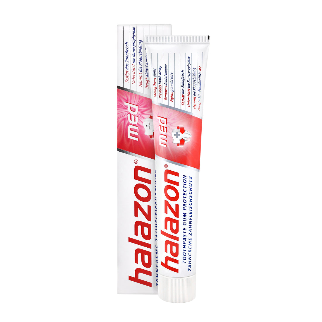 Halazon MED Toothpaste – Advanced Gum Protection &amp; Enamel Care, 2.54 fl oz (75 ml), Germany