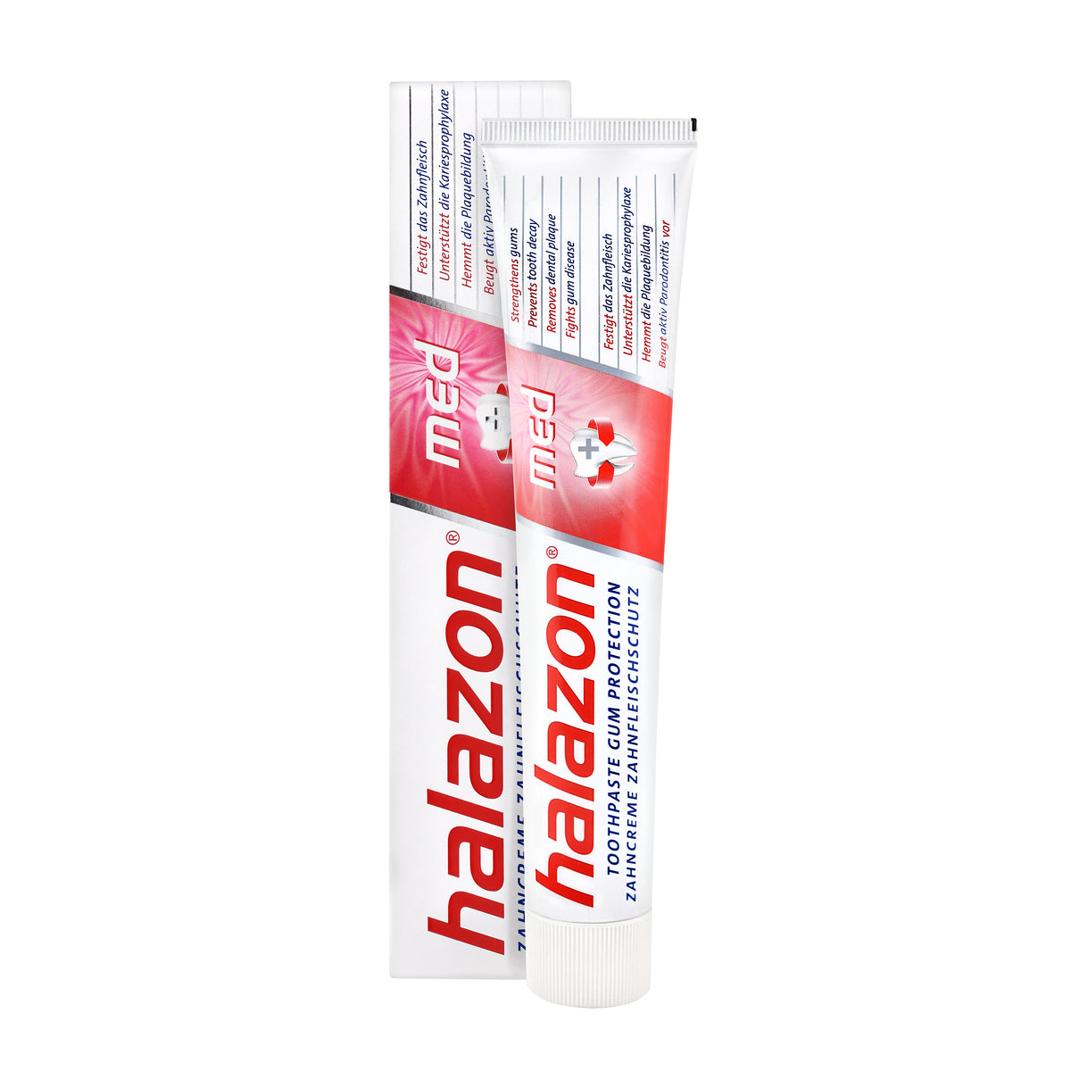 Halazon MED Toothpaste – Advanced Gum Protection &amp; Enamel Care, 2.54 fl oz (75 ml), Germany