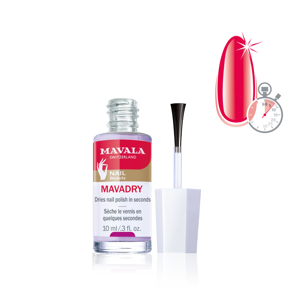 Mavala Mavadry Quick-Dry Nail Polish Top Coat – 0.34 fl oz