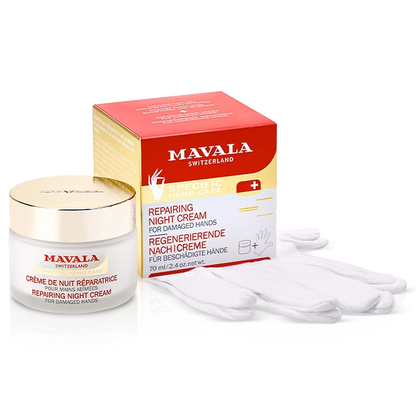 Mavala Repairing Night Cream for Damaged Hands – 2.4 oz