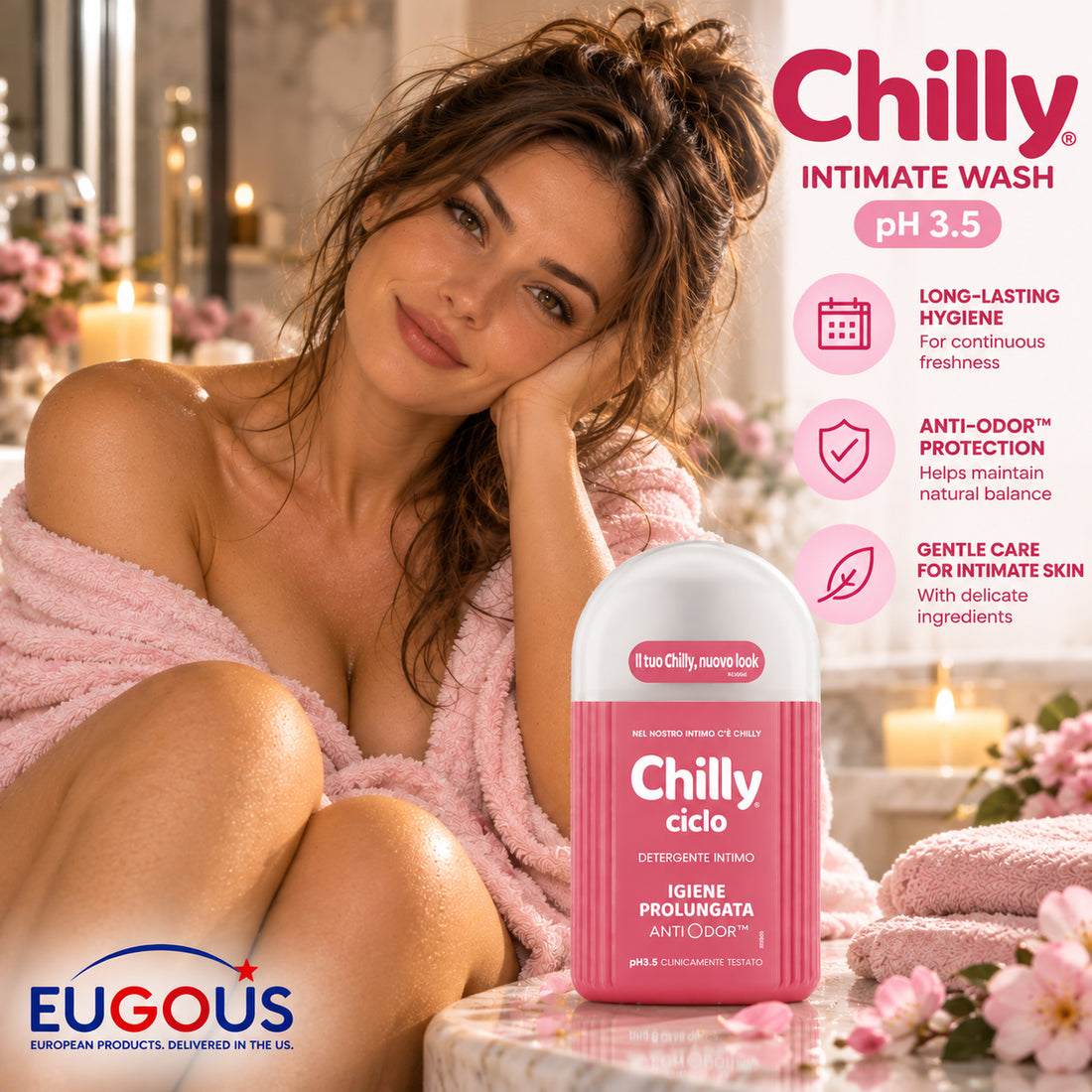 Chilly Ciclo Menstrual Intimate Wash pH 3.5 6.76 fl oz