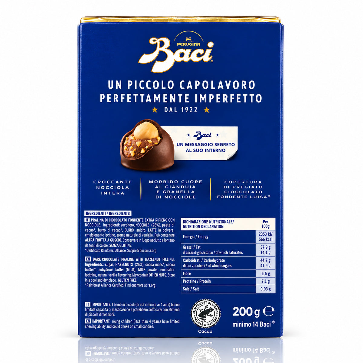 Perugina Baci Classico Dark Chocolate Pralines – 7.1 oz