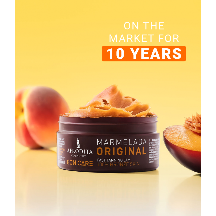 Afrodita Sun Care Marmelada Original Fast Tanning Jam – 6.76 fl oz (200 ml)