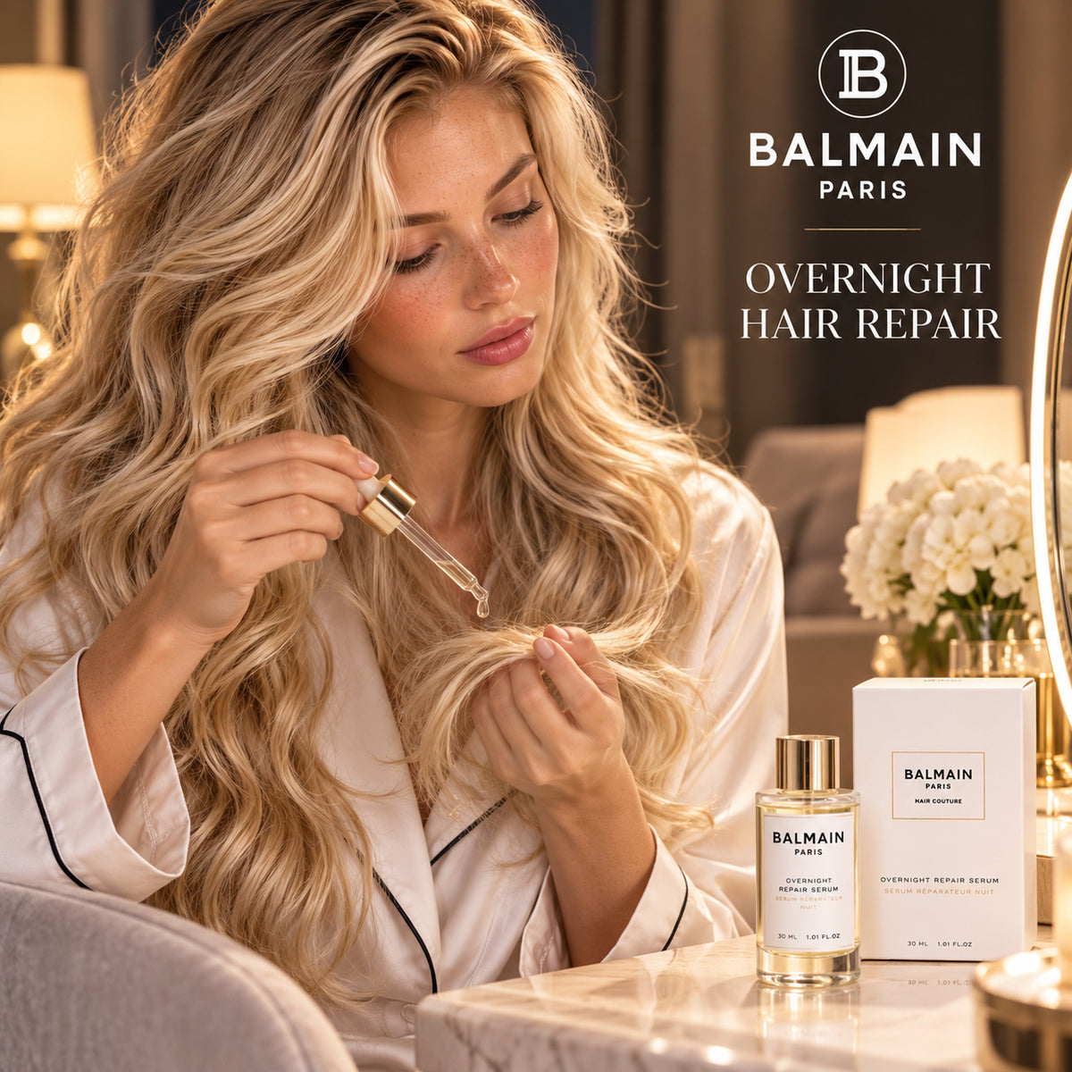 Balmain Paris Hair Couture Overnight Repair Serum 1.01 fl oz