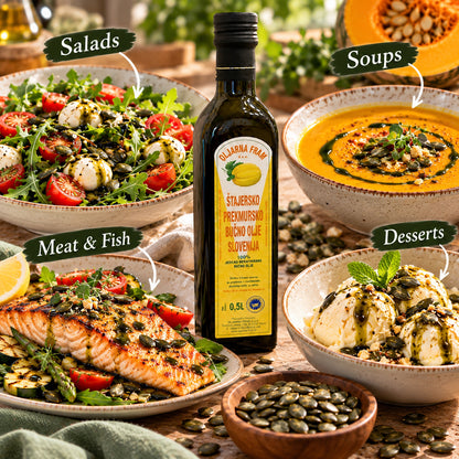 Oljarna Fram Slovenian Pumpkin Seed Oil – 16.9 fl oz