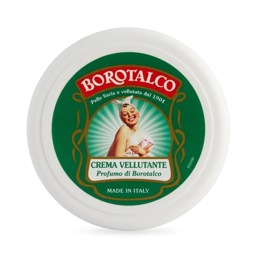 Borotalco Crema Vellutante Body Cream – Original Borotalco Scent, 5.07 fl oz (150 ml), Italy