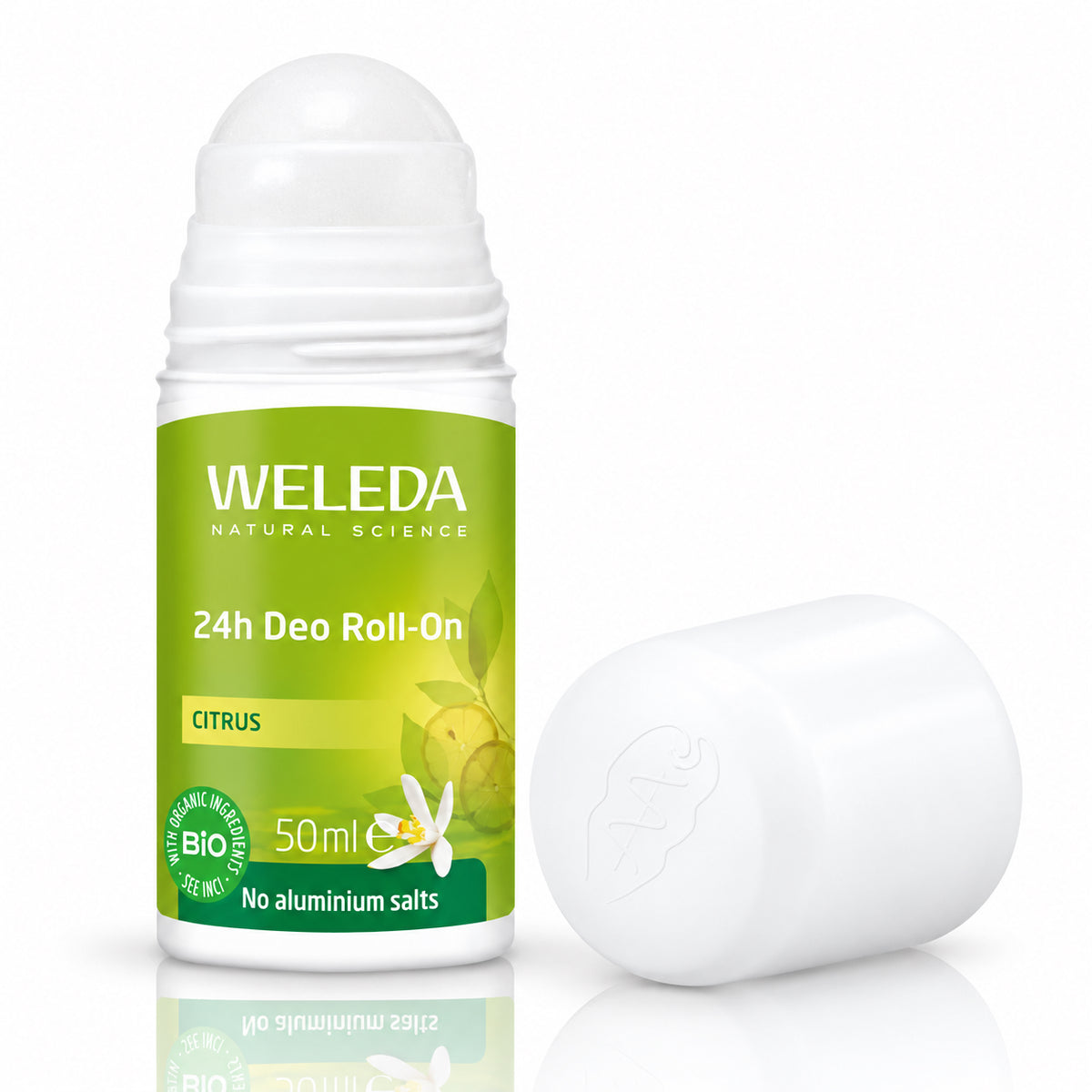 Weleda Citrus 24h Roll-On Deodorant – Natural Freshness, Aluminum-Free, 1.7 fl oz