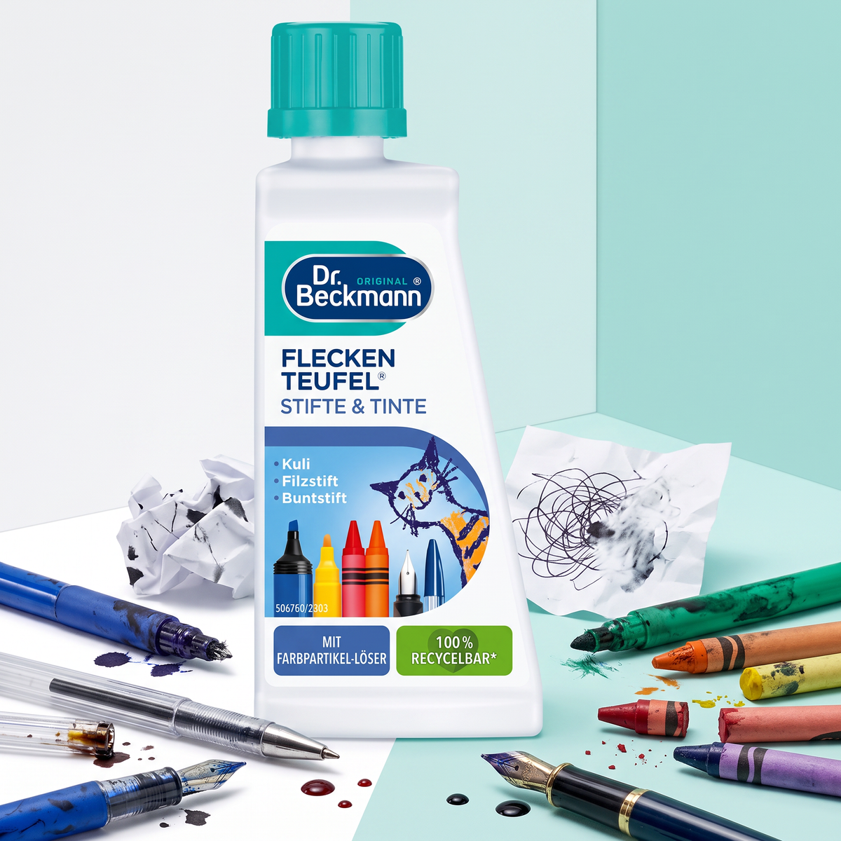 Dr. Beckmann Stain Devil Pens &amp; Ink Stain Remover – 50 ml / 1.69 fl oz – Germany