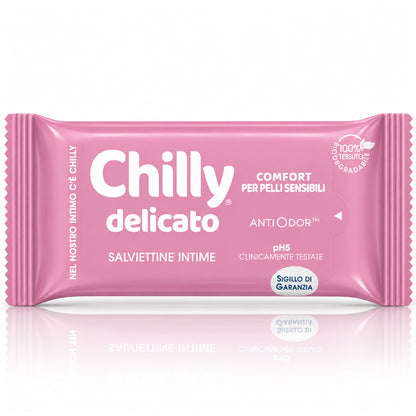 Chilly Delicato Sensitive Intimate Wipes pH 5 – 12 Wipes