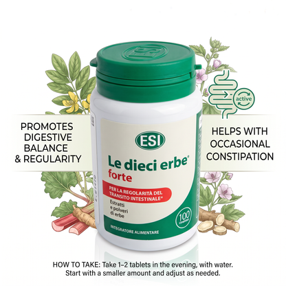 ESI Le Dieci Erbe Forte Intestinal Regularity – 100 Tablets