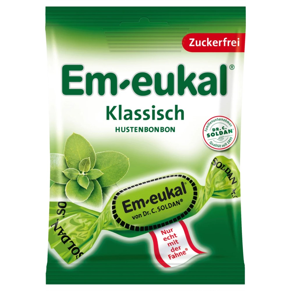 Em-eukal Classic Sugar-Free Eucalyptus Menthol Drops – 2.6 oz