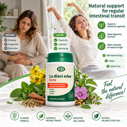 ESI Le Dieci Erbe Forte Intestinal Regularity – 100 Tablets