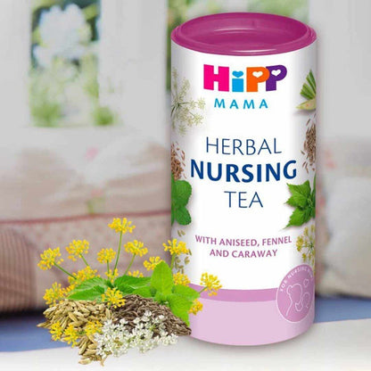 HiPP Mama Herbal Nursing Tea – Instant Herbal Tea with Aniseed, Fennel &amp; Caraway, 7.05 oz (200 g), 25 Servings