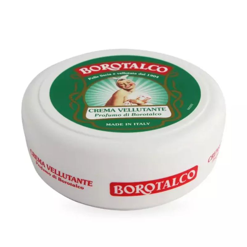 Borotalco Crema Vellutante Body Cream – Original Borotalco Scent, 5.07 fl oz (150 ml), Italy