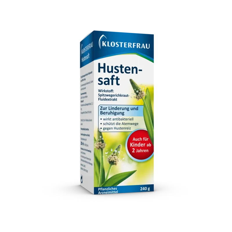 Klosterfrau Cough Syrup with Ribwort Plantain – 6.76 fl oz