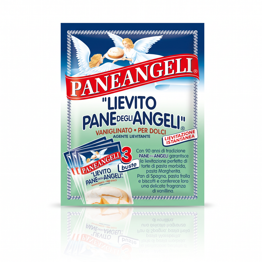 PANEANGELI Vanilla Baking Powder 3 Sachets 1.69 oz