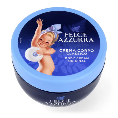 Felce Azzurra Original Moisturizing Body Cream, Fast Absorbing, Shea Butter &amp; Vitamin E, 8.45 fl oz (250 ml), Italy