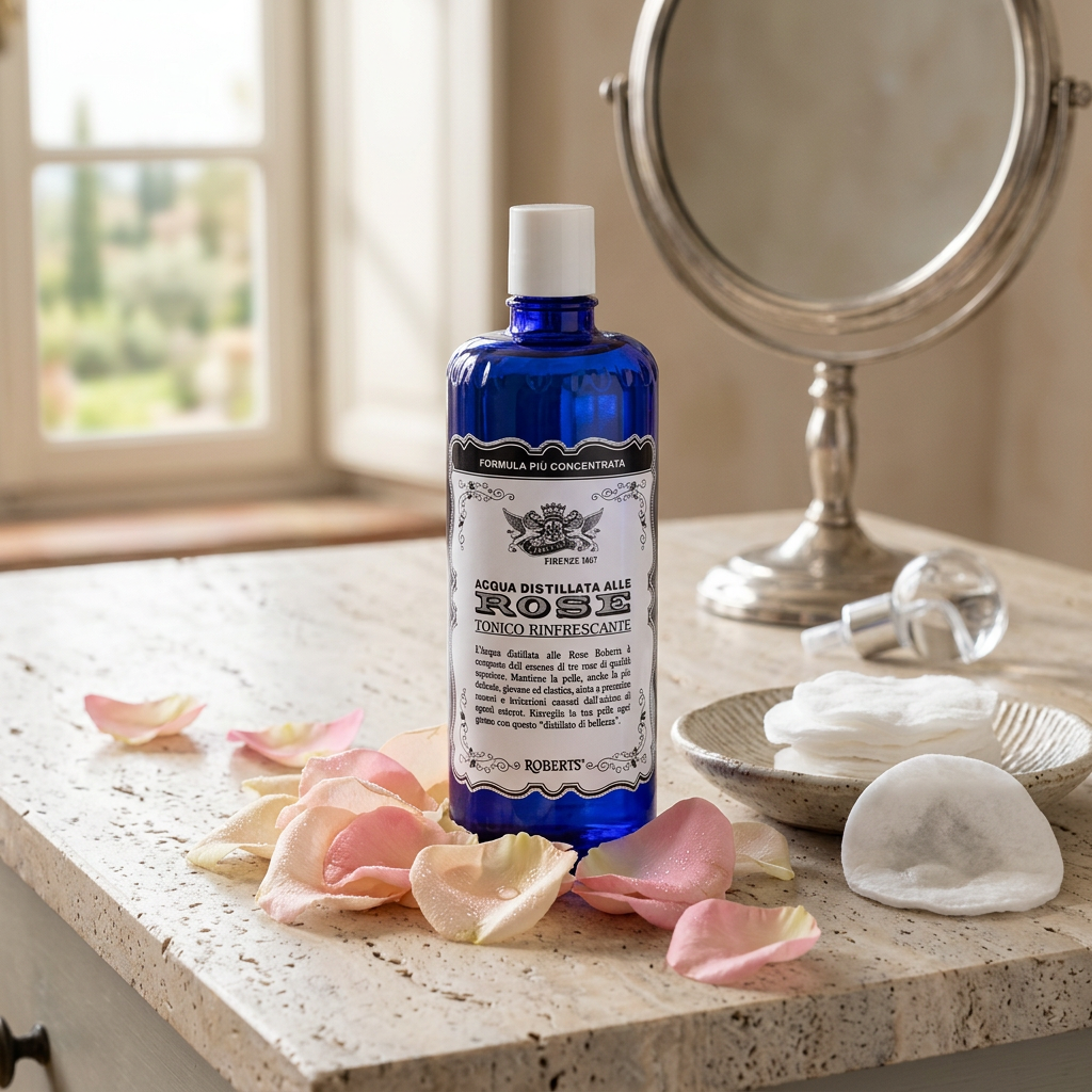 Roberts Acqua alle Rose Refreshing Rose Water Facial Toner – 10.14 fl oz (300 ml) – Italy
