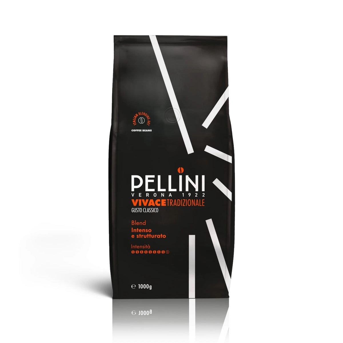 Pellini Vivace Tradizionale Classic Whole Bean Coffee – Intense Italian Espresso Blend, 2.2 lb
