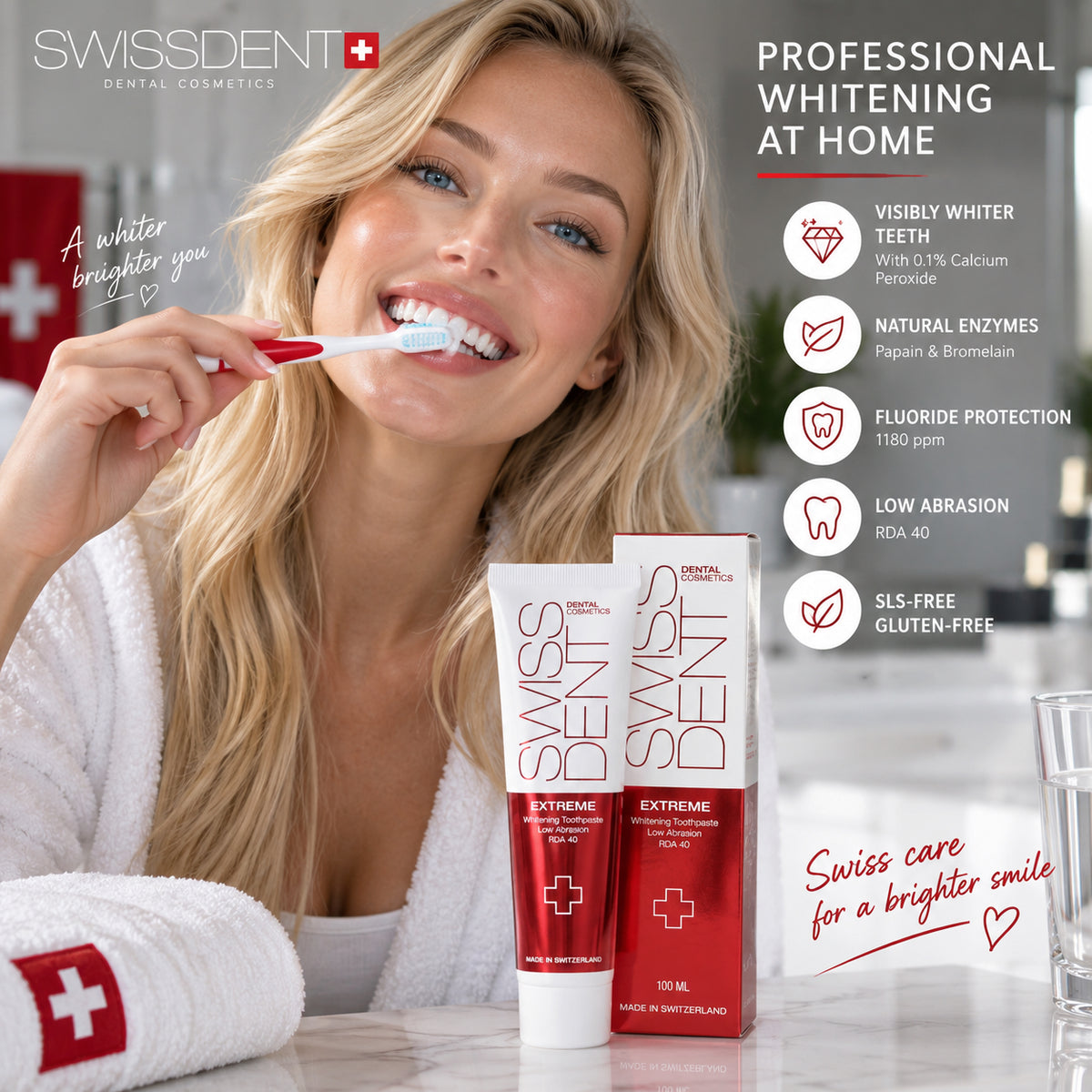SWISSDENT EXTREME Whitening Toothpaste