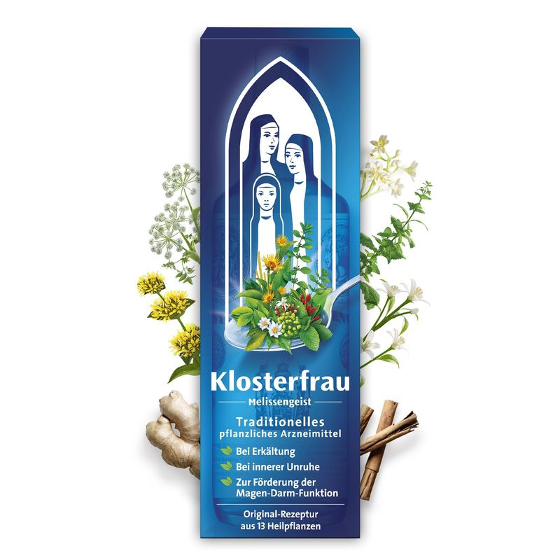 Klosterfrau Melissengeist 13-Herb Traditional Herbal Medicine – 2 Sizes