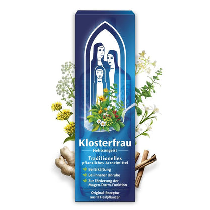 Klosterfrau Melissengeist 13-Herb Traditional Herbal Medicine – 2 Sizes